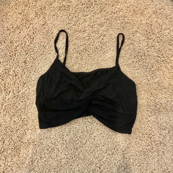 Cropped black knot top - Picture 1 of 4